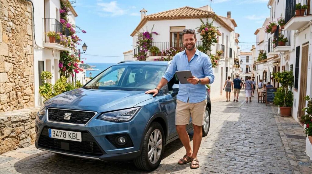 autoguard-spain-franchise-flexible-working-spain.jpg Alt Text: AutoGuard Spain franchise operator working flexibly outdoors in Spain — independent car inspection business